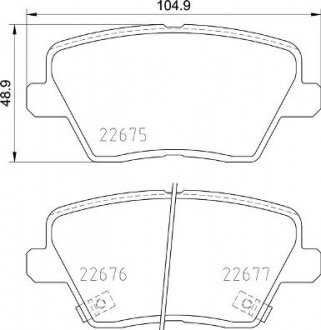 Гальмівні колодки дискові BREMBO P30 109 (фото 1)