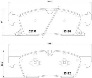 Тормозные колодки BREMBO P37017 (фото 1)