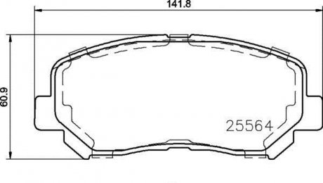 Тормозные колодки BREMBO P37019 (фото 1)