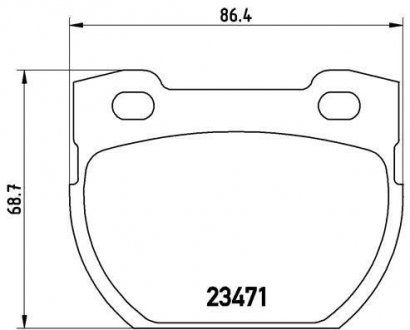 Колодки гальмівні дискові BREMBO P44006 (фото 1)