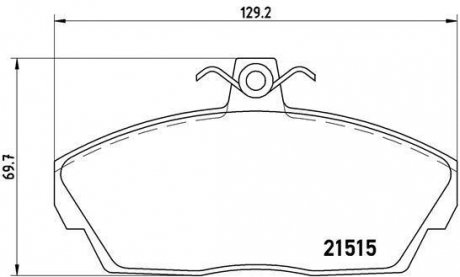 Гальмівні колодки дискові BREMBO P44 010 (фото 1)