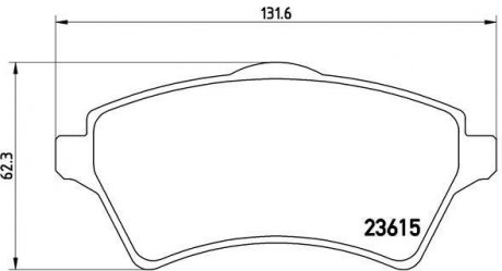 Тормозные колодки BREMBO P44011 (фото 1)