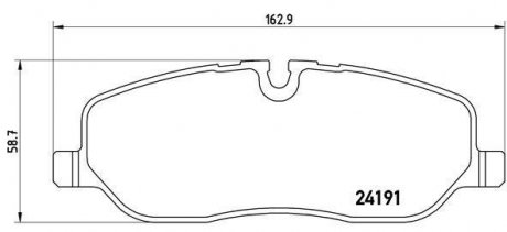 Колодки гальмівні дискові BREMBO P44014 (фото 1)