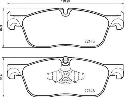 Тормозные колодки BREMBO P44026 (фото 1)