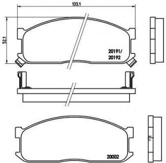 Гальмівні колодки дискові BREMBO P49 010 (фото 1)