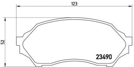 Гальмівні колодки дискові BREMBO P49 027 (фото 1)