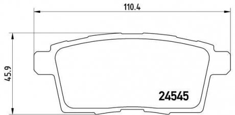 Тормозные колодки BREMBO P49041 (фото 1)