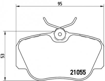 Гальмівні колодки дискові BREMBO P50 011 (фото 1)