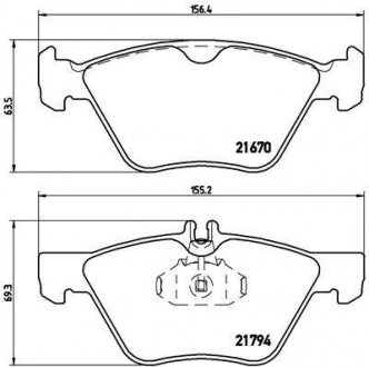 Тормозные колодки BREMBO P50026 (фото 1)