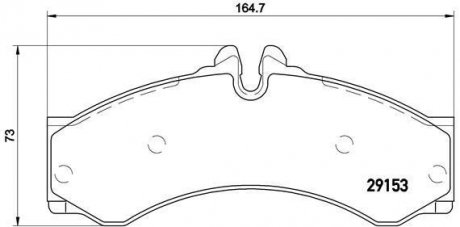 Гальмівні колодки дискові BREMBO P50 028 (фото 1)