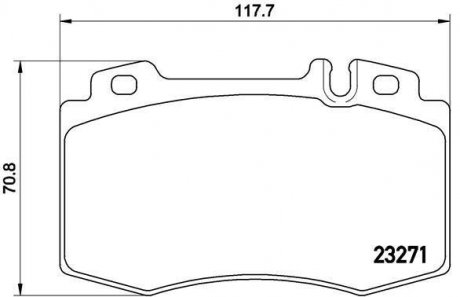 КОЛОДКИ ТОРМ. К-Т BREMBO P 50 041 (фото 1)