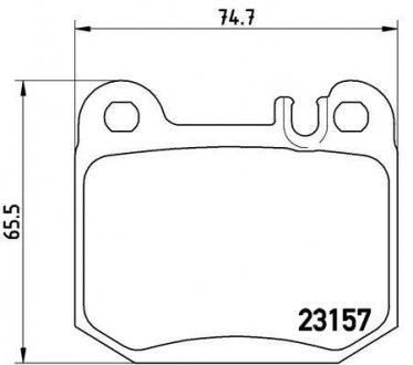 Тормозные колодки BREMBO P50043 (фото 1)