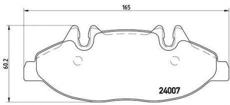 Тормозные колодки BREMBO P50050 (фото 1)