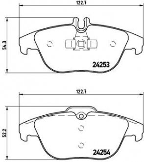 Гальмівні колодки дискові BREMBO P50 068X (фото 1)