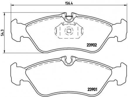 Гальмівні колодки дискові BREMBO P50 082 (фото 1)