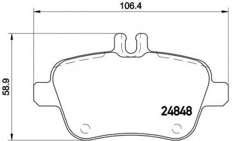 Тормозные колодки BREMBO P50091 (фото 1)