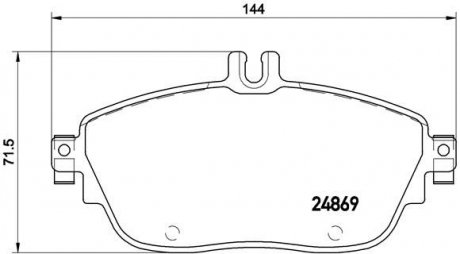 Гальмівні колодки дискові BREMBO P50 093X (фото 1)