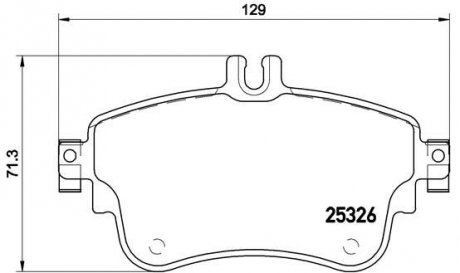 Гальмівні колодки дискові BREMBO P50 094X (фото 1)