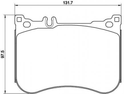 Гальмівні колодки дискові BREMBO P50 114 (фото 1)