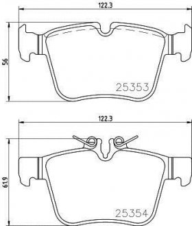 Гальмівні колодки дискові BREMBO P50 122 (фото 1)