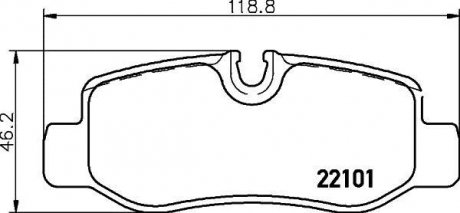 Гальмівні колодки дискові BREMBO P50126 (фото 1)