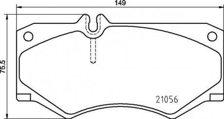 Гальмівні колодки дискові BREMBO P50 134 (фото 1)