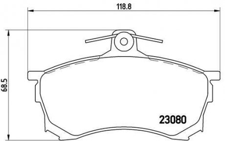 Гальмівні колодки дискові BREMBO P54 021 (фото 1)