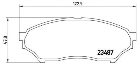 Гальмівні колодки дискові BREMBO P54 028 (фото 1)