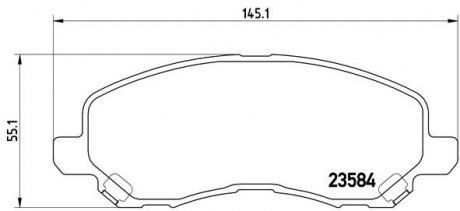 Гальмівні колодки дискові BREMBO P54 030X (фото 1)