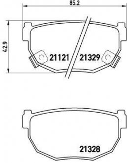 Гальмівні колодки дискові BREMBO P56 010 (фото 1)