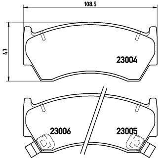 Гальмівні колодки дискові BREMBO P56 033 (фото 1)