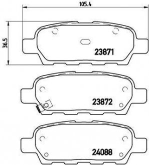 Тормозные колодки BREMBO P56046 (фото 1)