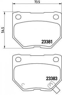 Гальмівні колодки дискові BREMBO P56 054 (фото 1)