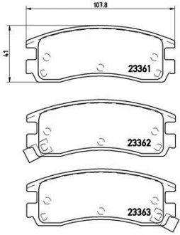 Гальмівні колодки дискові BREMBO P59 027 (фото 1)