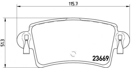 Гальмівні колодки дискові BREMBO P59040 (фото 1)