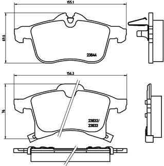 Гальмівні колодки дискові BREMBO P59 045X (фото 1)