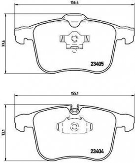 Гальмівні колодки дискові BREMBO P59 046 (фото 1)