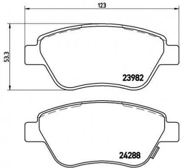 Тормозные колодки BREMBO P59051 (фото 1)