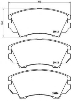 Гальмівні колодки дискові BREMBO P59 055X (фото 1)