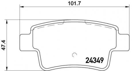 Гальмівні колодки дискові BREMBO P59 057 (фото 1)