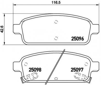 Тормозные колодки BREMBO P59080 (фото 1)