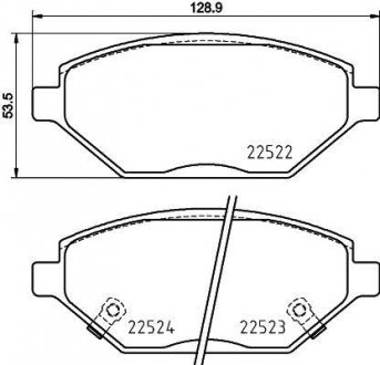 Гальмівні колодки дискові BREMBO P59 093 (фото 1)