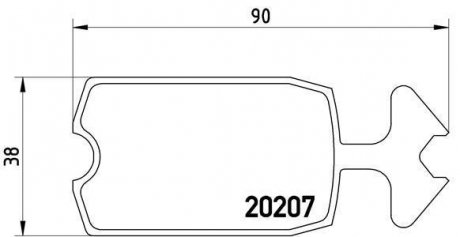 Гальмівні колодки дискові BREMBO P61 002 (фото 1)