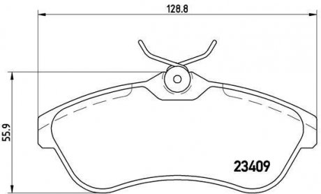 Гальмівні колодки дискові BREMBO P61 075 (фото 1)