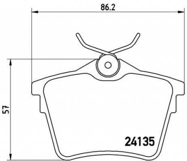 Тормозные колодки BREMBO P61079 (фото 1)