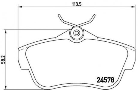 Тормозные колодки BREMBO P61095 (фото 1)