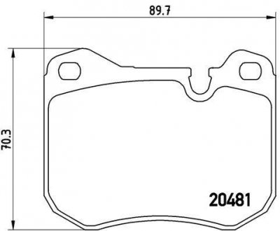 Гальмівні колодки дискові BREMBO P65 002 (фото 1)