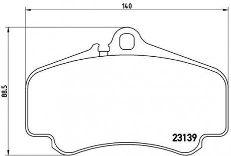 Гальмівні колодки дискові BREMBO P65 011 (фото 1)