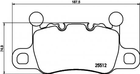 Гальмівні колодки дискові BREMBO P65 038 (фото 1)