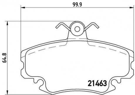 Тормозные колодки BREMBO P68008 (фото 1)